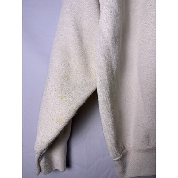 Vintage US Mail Tobacco Barn Christmas Cardinal Crewneck w/ Red Collar Medium - Picture 4 of 4